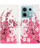 Xiaomi Redmi Note 13 5G Hoesje Portemonnee Book Case Bloemen Print