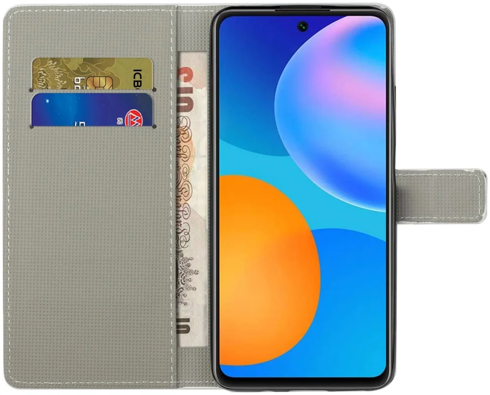 Xiaomi Redmi Note 13 5G Hoesje Portemonnee Book Case Bloemen Print afbeelding 2