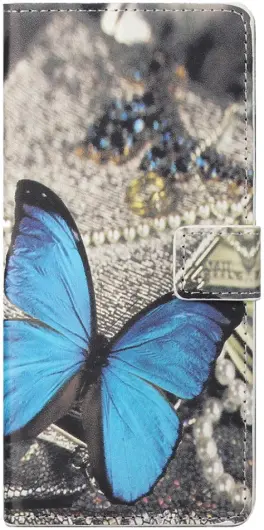 Xiaomi Redmi Note 13 4G Hoesje Portemonnee Book Case Vlinder Print afbeelding 5