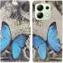 Xiaomi Redmi Note 13 4G Hoesje Portemonnee Book Case Vlinder Print