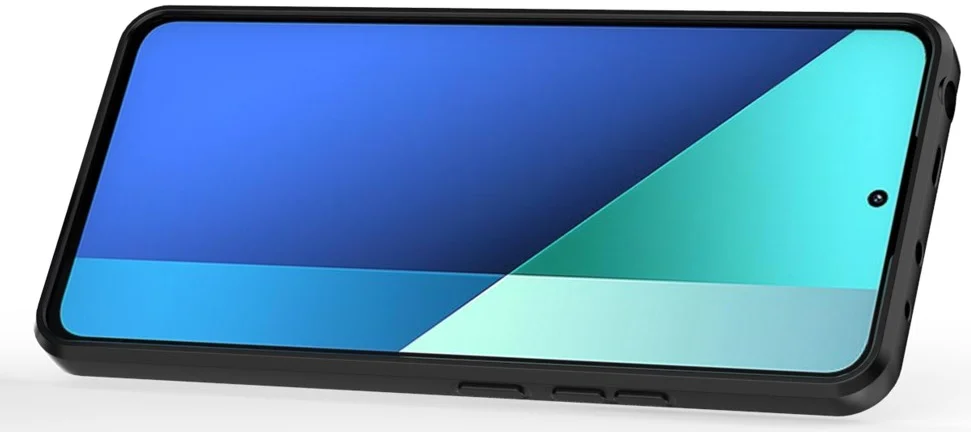 Xiaomi Redmi Note 13 4G Hoesje met Camera Slider en Kickstand Ring Blauw afbeelding 4