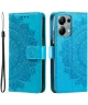 Xiaomi Redmi Note 13 Pro 4G/Poco M6 Pro 4G Hoesje Mandala Print Book Case Blauw