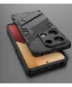 Xiaomi Redmi Note 13 Pro 4G Hoesje Shockproof Kickstand Back Cover Zwart