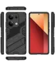 Xiaomi Redmi Note 13 Pro 4G Hoesje Shockproof Kickstand Back Cover Zwart