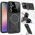 Samsung Galaxy A35 Hoesje met MagSafe Kickstand Back Cover Zwart afbeelding 5