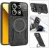Xiaomi Redmi Note 13 5G Hoesje met MagSafe Kickstand Back Cover Blauw afbeelding 2