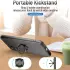 Samsung Galaxy A35 Hoesje Siliconen Kickstand Zwart + Tempered Glass afbeelding 3