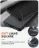 Samsung Galaxy A35 Hoesje Siliconen Kickstand Zwart + Tempered Glass afbeelding 6