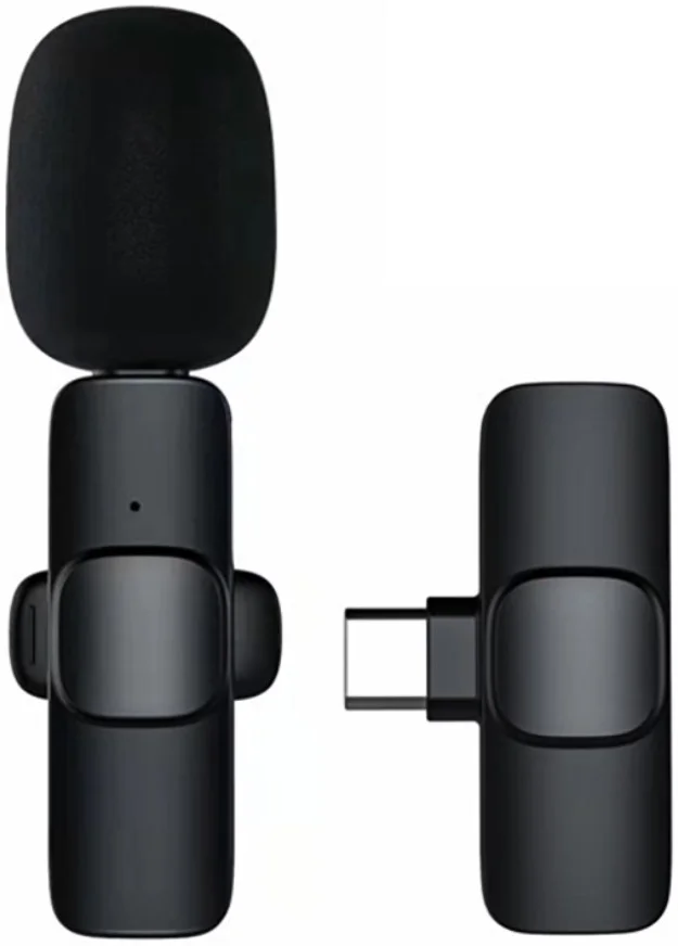 Mini Draadloze Microfoon voor Telefoon / Tablet - Transmitter & Receiver USB-C afbeelding 1