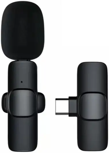 Mini Draadloze Microfoon voor Telefoon / Tablet - Transmitter & Receiver USB-C afbeelding 1
