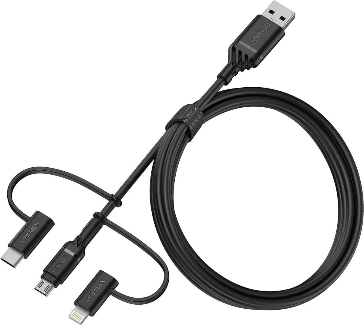 OtterBox 3-in-1 USB-A naar Lightning / USB-C / Micro-USB Kabel 1 Meter afbeelding 1