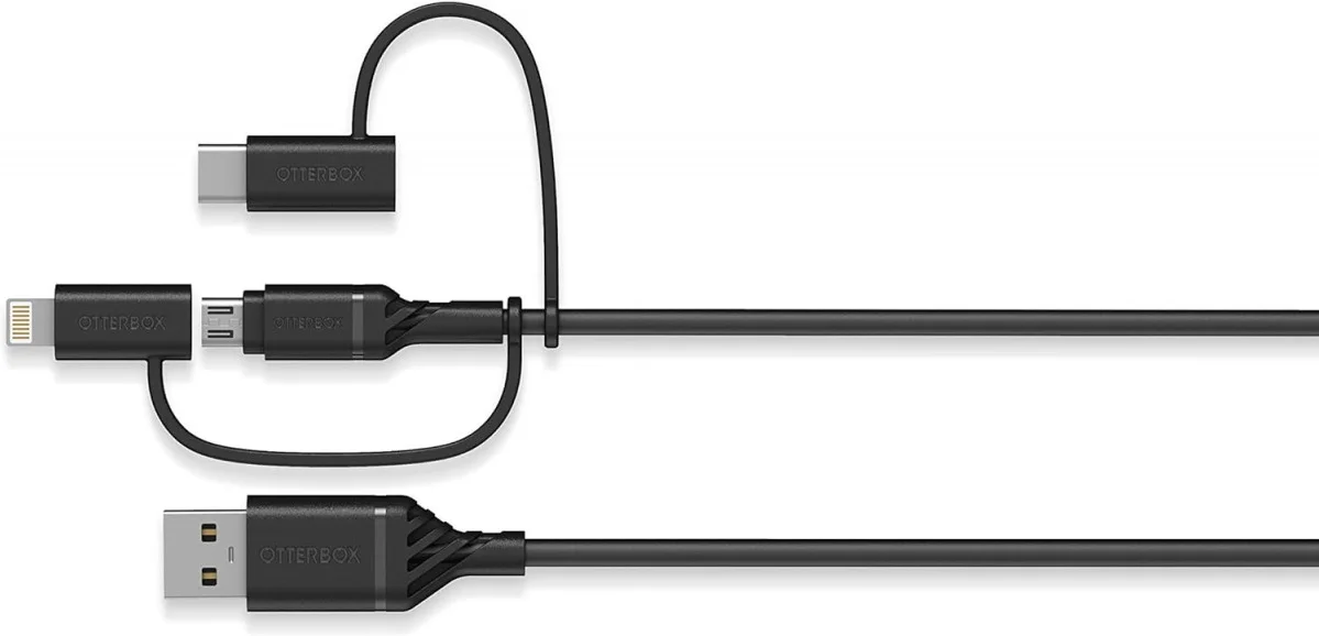 OtterBox 3-in-1 USB-A naar Lightning / USB-C / Micro-USB Kabel 1 Meter afbeelding 2