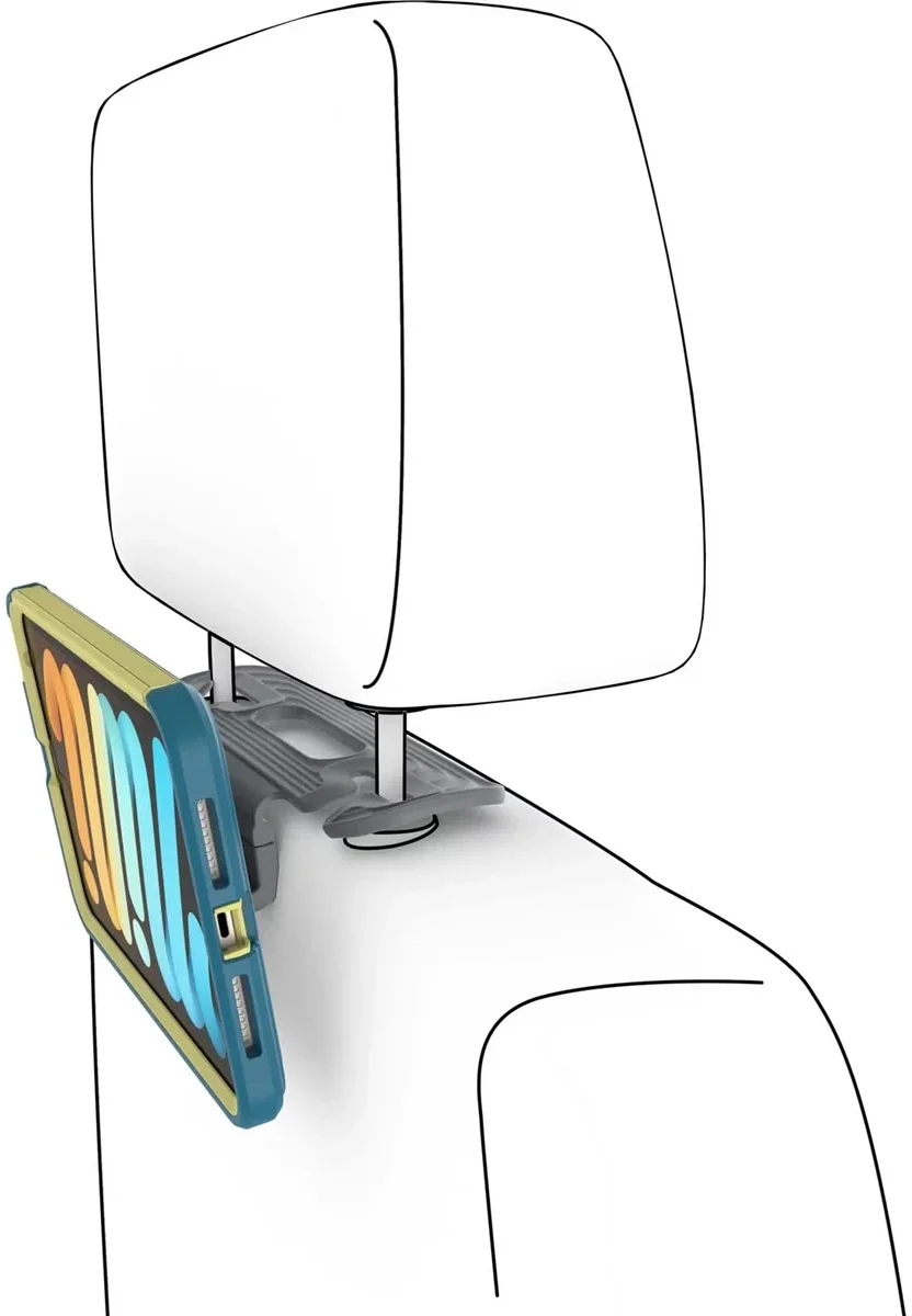 OtterBox EasyGrab iPad Mini 7/6 Hoes met Hoofdsteunbevestiging Blauw afbeelding 2