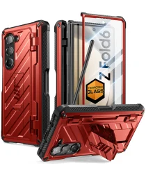 SUPCASE UB Pro Samsung Galaxy Z Fold 6 Hoesje Full Protect Kickstand Rood