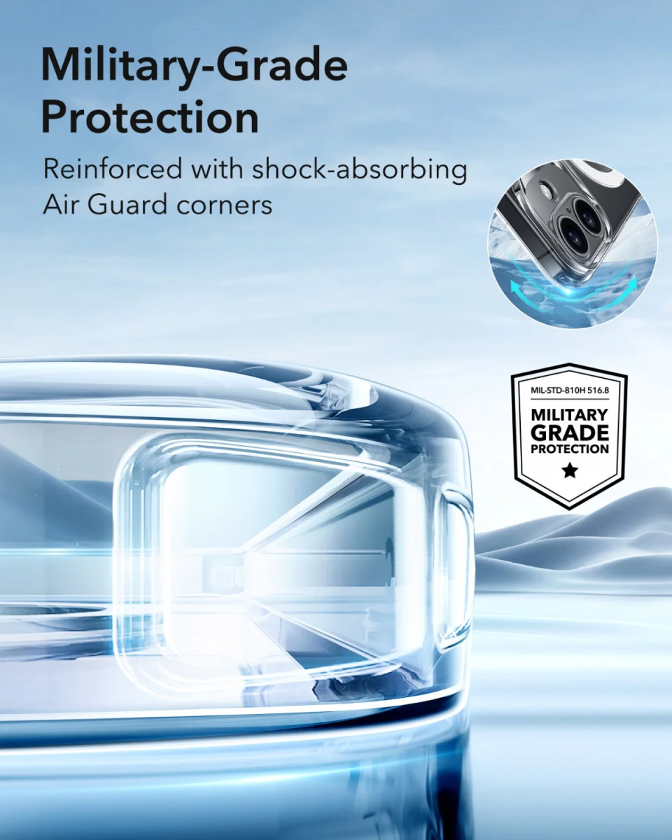 ESR Zero Clear HaloLock Apple iPhone 16 Plus Hoesje MagSafe Transparant afbeelding 4
