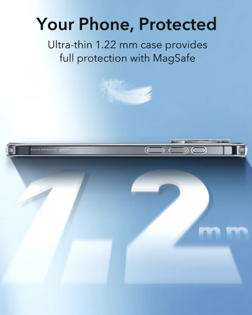 ESR Zero Clear HaloLock Apple iPhone 16 Plus Hoesje MagSafe Transparant afbeelding 7