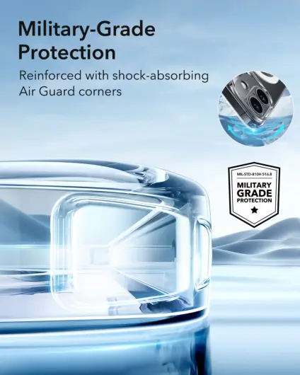ESR Zero Clear HaloLock Apple iPhone 16 Plus Hoesje MagSafe Transparant afbeelding 4