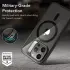 ESR Classic Hybrid MagSafe iPhone 16 Pro Max Hoesje met Stand Transparant Zwart afbeelding 7