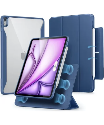 ESR Rebound Hybrid 360 Apple iPad Air 13 (2024) Hoes Book Case Blauw Hoesjes