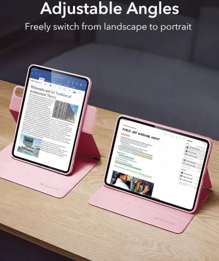 ESR Rebound Hybrid 360 Apple iPad Air 13 (24/25) Hoes Book Case Roze afbeelding 7
