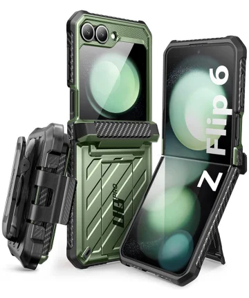 SUPCASE UB Pro Samsung Galaxy Z Flip 6 Hoesje Full Protect Kickstand Groen Hoesjes