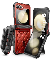 SUPCASE UB Pro Samsung Galaxy Z Flip 6 Hoesje Full Protect Kickstand Rood