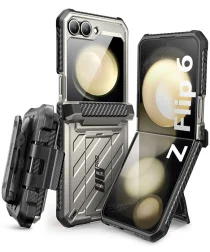 SUPCASE UB Pro Samsung Galaxy Z Flip 6 Hoesje Full Protect Kickstand Grijs