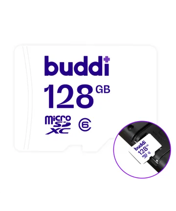 Buddi MicroSDXC Nintendo Switch Geheugenkaart 128GB Wit Geheugenkaarten