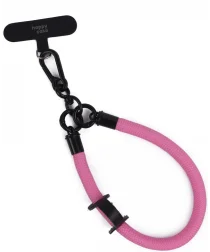 HappyCase Stevig en Universeel Telefoonkoord / Polsbandje (30CM) Roze