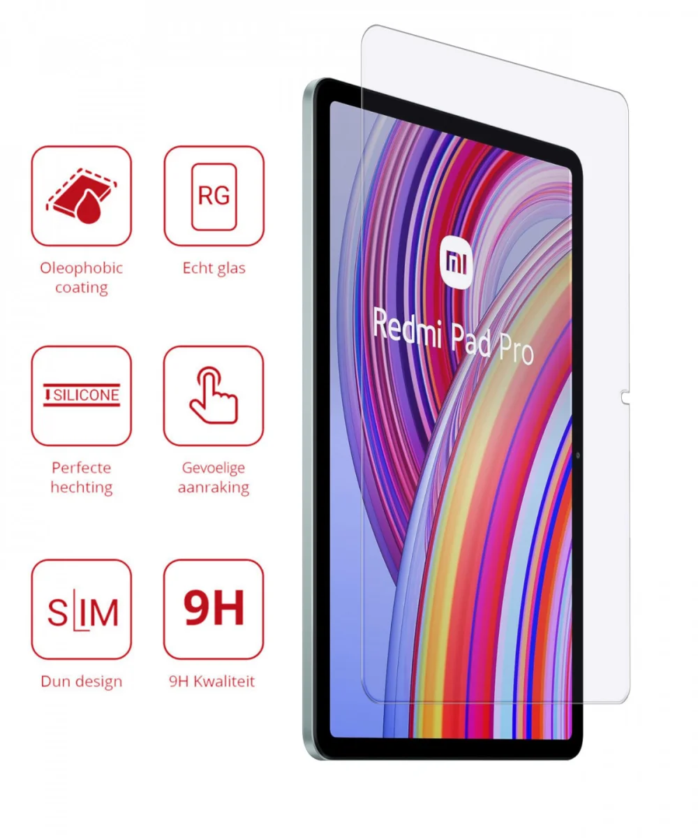 Rosso Xiaomi Redmi Pad Pro / Poco Pad 9H Tempered Glass Screen Protector afbeelding 2
