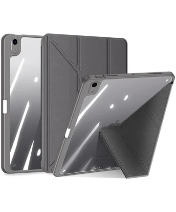 Dux Ducis Magi Apple iPad Air 11 (2024) Hoes V-Fold Book Case Grijs Hoesjes