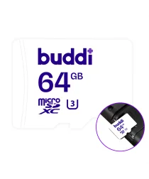 Buddi MicroSDXC Nintendo Switch Geheugenkaart 64GB Wit