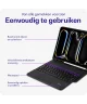 Buddi Zuna Apple iPad Air 13 (2024) Hoes met Toetsenbord Book Case Zwart