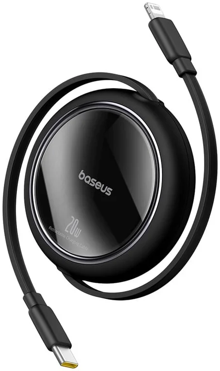 Baseus Free2Pull Oprolbare USB-C naar Lightning Kabel 20W PD 1M Paars afbeelding 10