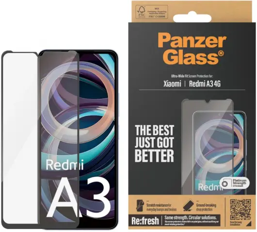 PanzerGlass Refresh Ultra-Wide Xiaomi Redmi A3 Screen Protector afbeelding 1