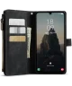 CaseMe C30 Samsung Galaxy A25 Hoesje Pasjeshouder Book Case Zwart