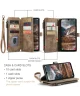 CaseMe C30 Samsung Galaxy A25 Hoesje Pasjeshouder Book Case Bruin