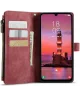 CaseMe C30 Samsung Galaxy A25 Hoesje Pasjeshouder Book Case Rood