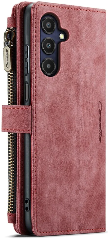 CaseMe C30 Samsung Galaxy A25 Hoesje Pasjeshouder Book Case Rood afbeelding 10