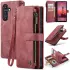 CaseMe C30 Samsung Galaxy A25 Hoesje Pasjeshouder Book Case Rood afbeelding 2