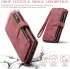 CaseMe C30 Samsung Galaxy A25 Hoesje Pasjeshouder Book Case Rood afbeelding 5