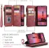 CaseMe C30 Samsung Galaxy A25 Hoesje Pasjeshouder Book Case Rood afbeelding 6
