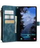 CaseMe C30 Samsung Galaxy A25 Hoesje Pasjeshouder Book Case Blauw