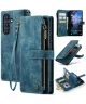 CaseMe C30 Samsung Galaxy A25 Hoesje Pasjeshouder Book Case Blauw