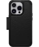 OtterBox Strada Apple iPhone 14 Pro Hoesje Echt Leer Book Case Zwart