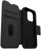 OtterBox Strada Apple iPhone 14 Pro Hoesje Echt Leer Book Case Zwart