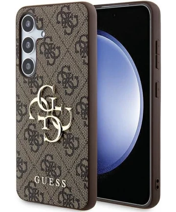 Guess Samsung Galaxy A35 Hoesje Hard Case 4G Big Metal Bruin Hoesjes