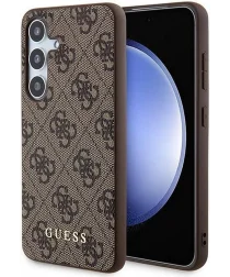 Guess Samsung Galaxy A35 Hoesje Hard Case 4G Gold Logo Bruin