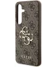 Guess Samsung Galaxy A55 Hoesje Hard Case 4G Big Metal Bruin