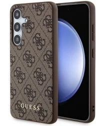 Guess Samsung Galaxy A55 Hoesje Hard Case 4G Gold Logo Bruin